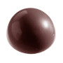 Chocolate Hollow Mold Chocolate World Half Globe (6x) Ø80mm