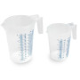 Measuring cup plastic (open handle) 0.5 litre
