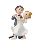 Cake topper Bridal Couple Dancing Polystone 8cm