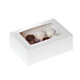 HoM Cupcake Box 12 MINI White (incl. tray with window) 2pcs