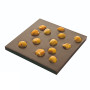 Chocolate mould Chocolate World Tablet Square (2x) 100x8,5mm