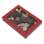 Chocolate letter box GK7 Red / Gold 3pcs