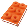 Silikomart Silicone Baking Mould Donuts (6x) Ø7.5x2.8cm