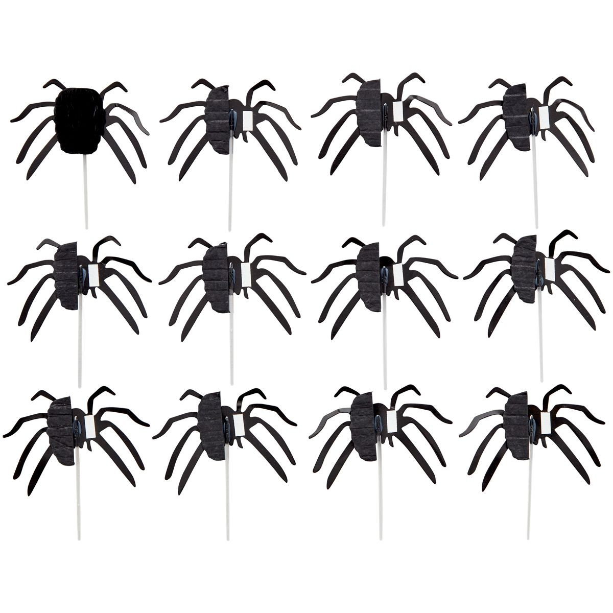 Wilton Cupcake Toppers Halloween Spiders 12pcs