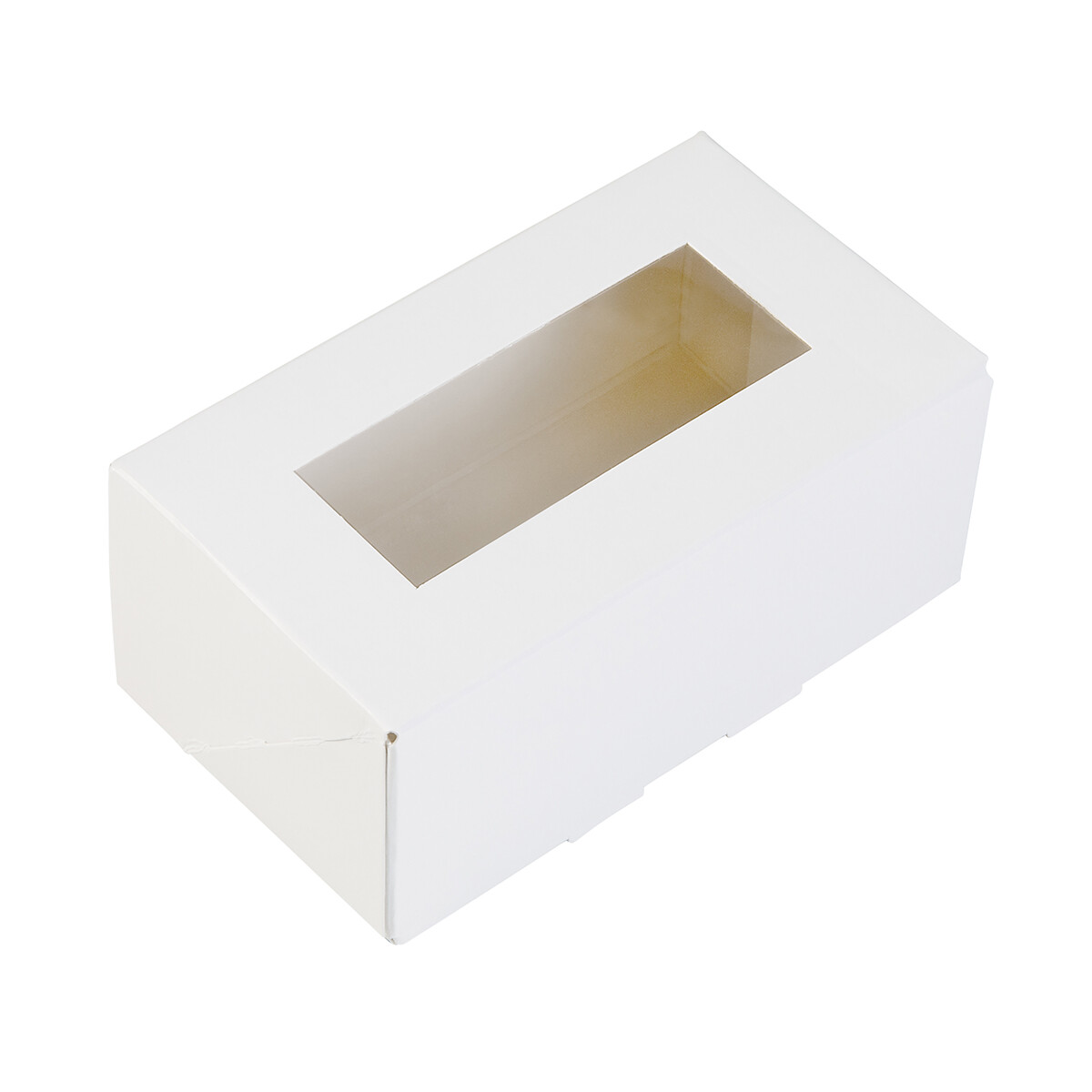 Cake box with window 12x7x5cm. White 3pcs