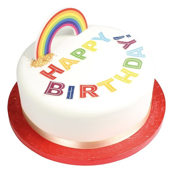 Cake topper Rainbow 114mm
