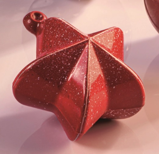 Martellato Chocolate Hollow Shapes Christmas Star (6x) 62x69mm 2pcs