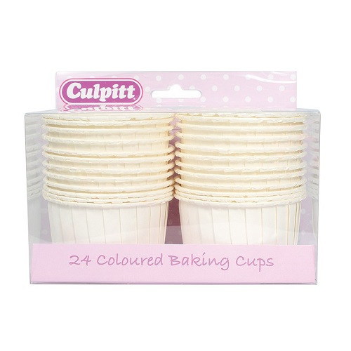 Culpitt Cupcake Cups White/Ivory 60mm 24pcs.