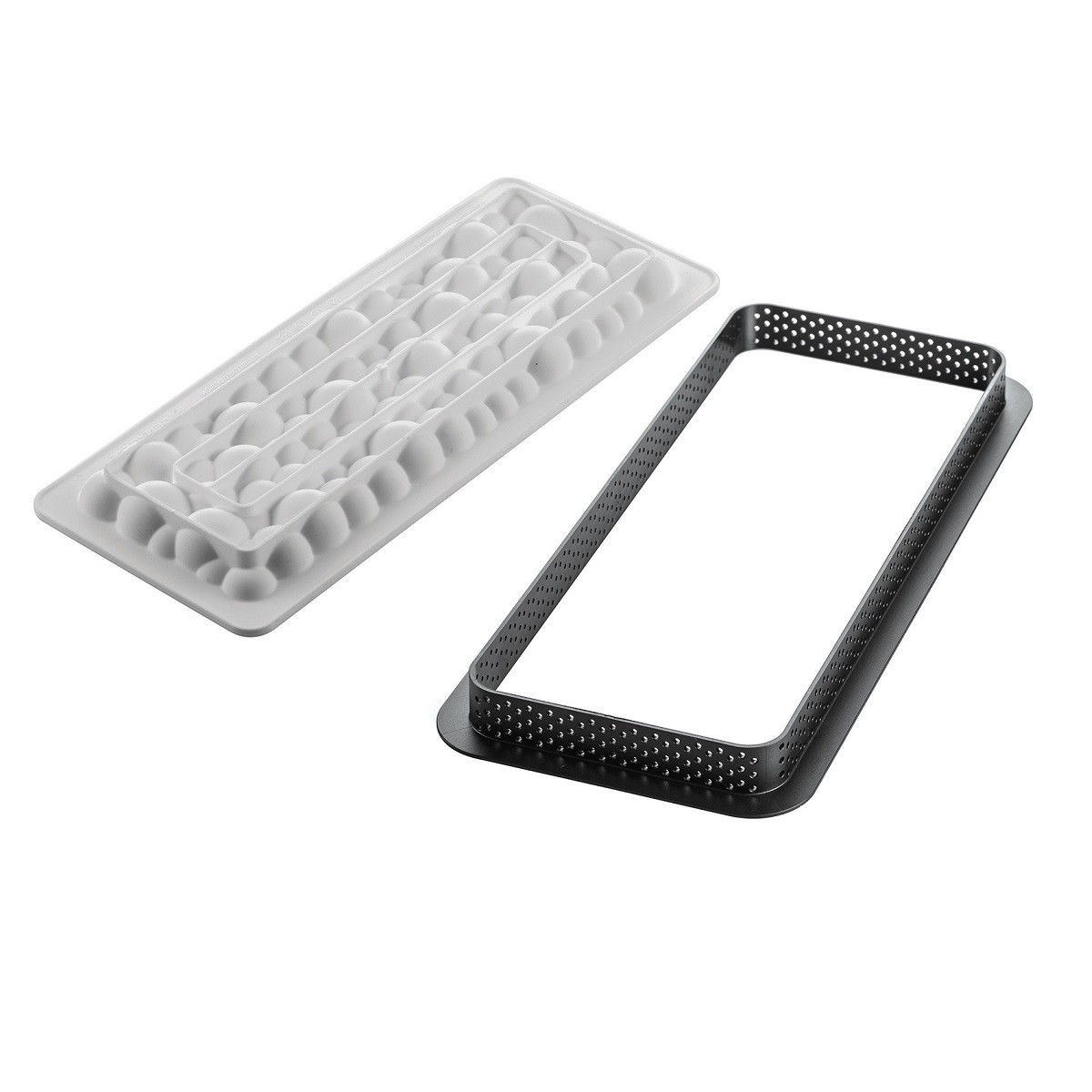 Silicone mould Bubble Rectangle & Cake Ring Set