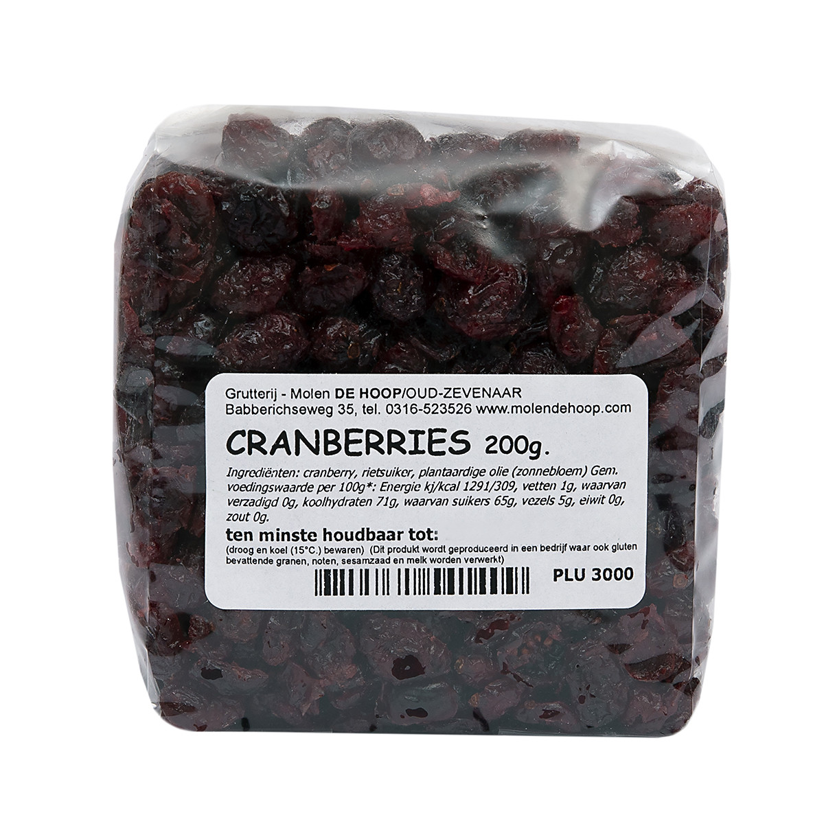 Molen de Hoop Cranberries 200gr