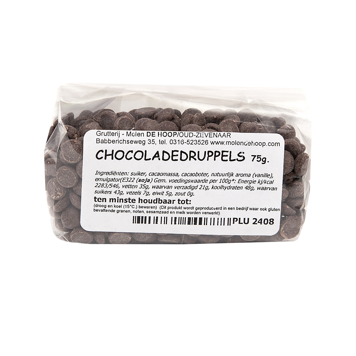 Molen de Hoop Bakeproof Chocolate Drops 75 g