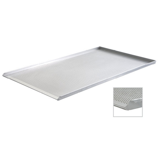 Baking Tray Aluminium Perforated 60x40cm (3 edges 90°)