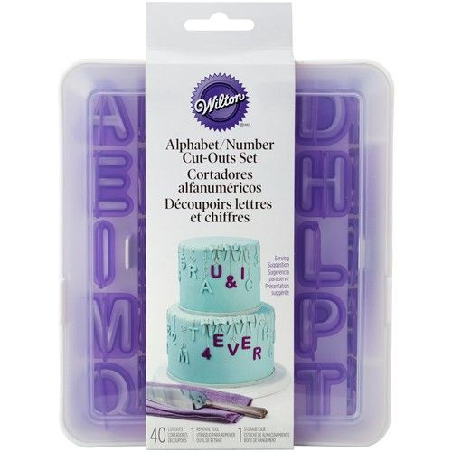 Wilton Cutters Letters and Numbers Set