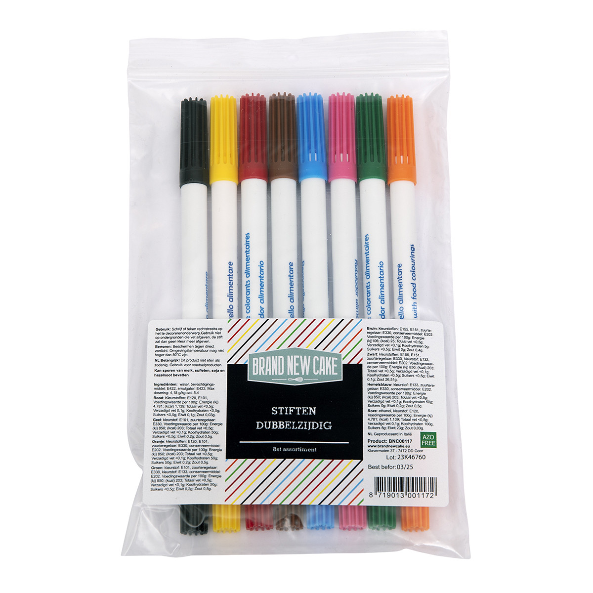 BrandNewCake Markers Edible Ink Double-Sided Set/8
