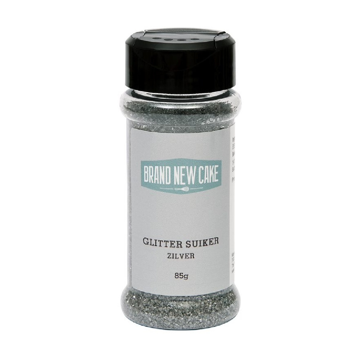 BrandNewCake Glitter Sugar Silver 85g
