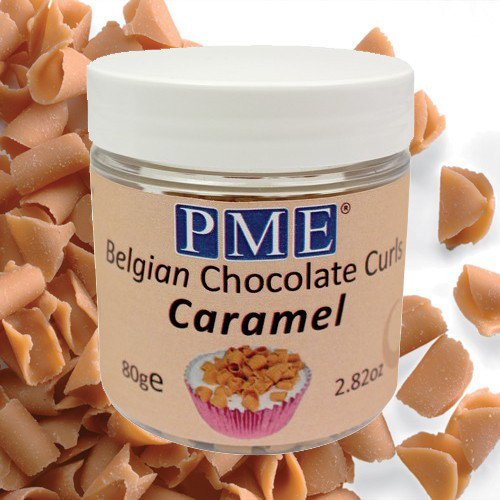 PME Chocolate Curls Caramel 85 grams