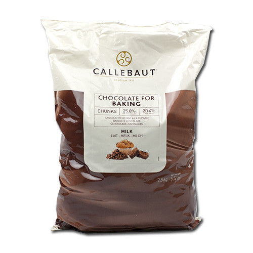 Callebaut Bakeproof Chocolate Chunks Milk 2.5 kg.