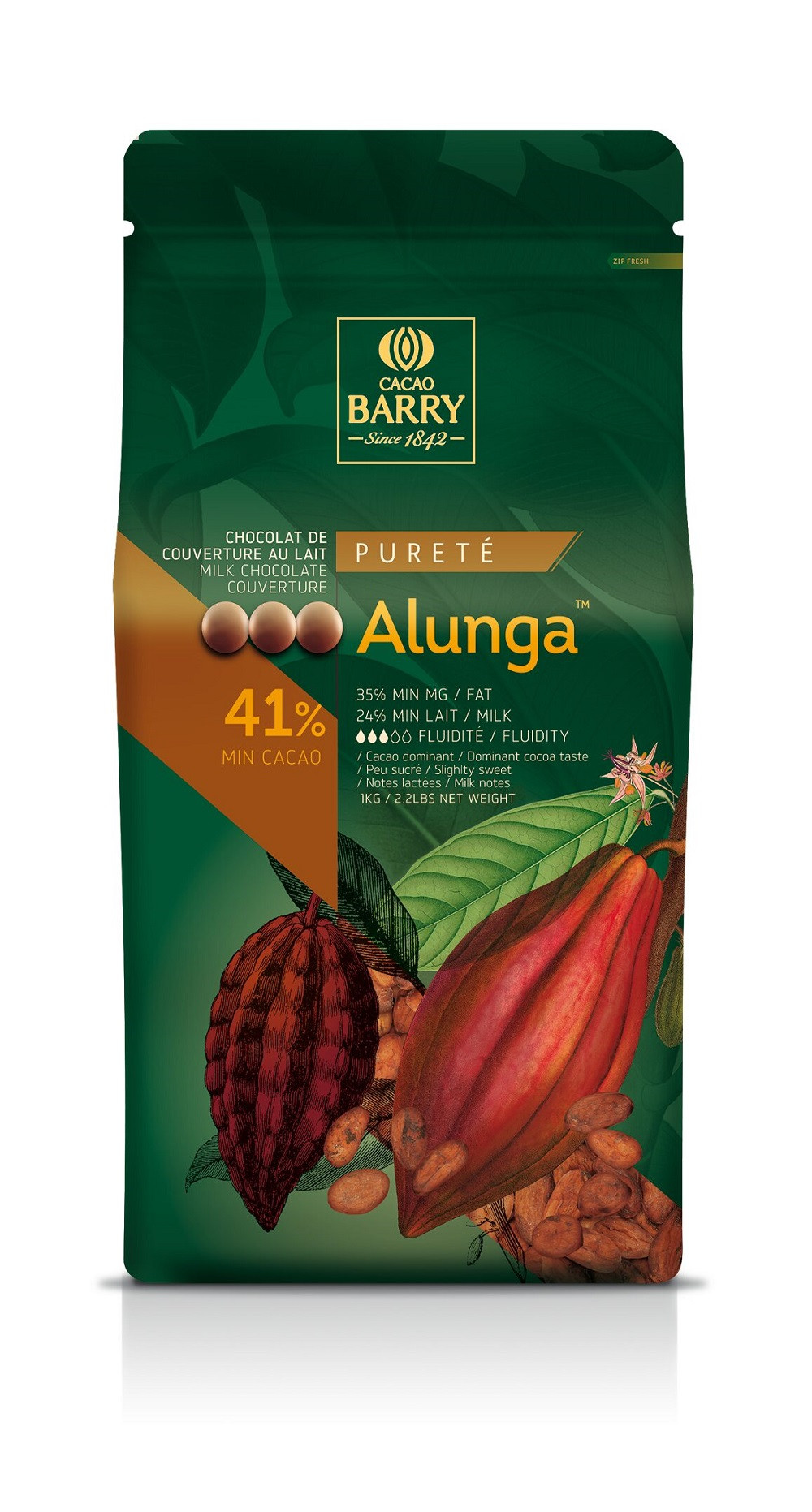 Callebaut Chocolate Callets Milk Alunga (41%) 1kg