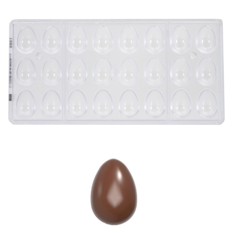 Bonbon mould Chocolate World Smooth Egg (24x) 32x22x11mm