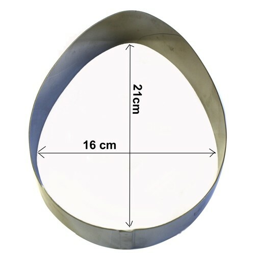 Cake Ring Stainless Steel Egg Mould 21x16x5cm