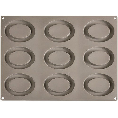 Pavoni Silicone Mould Oval Ø105x80mm (9) 30x40cm