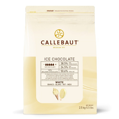 Callebaut Chocolate Ice Cream Coating White 2.5 kg