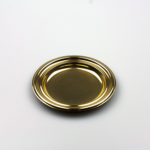 Cake dish plastic Round Gold Ø86mm