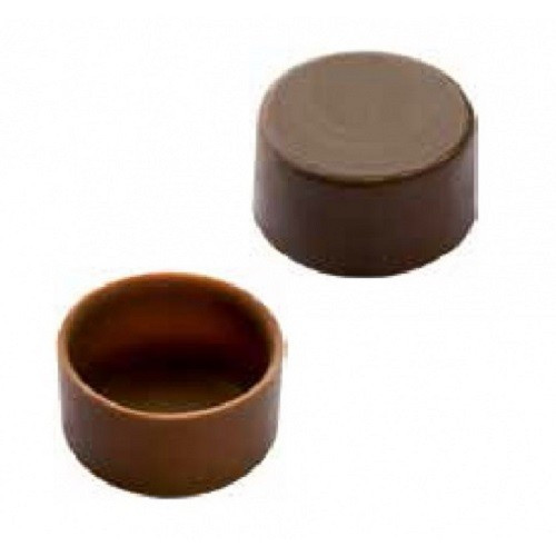 Bonbon mould Chocolate World Round Shell (24x) 28x13 mm