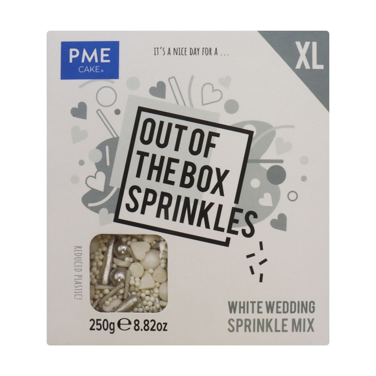PME Wedding White Sprinkle Mix (Out of the Box) 250gr