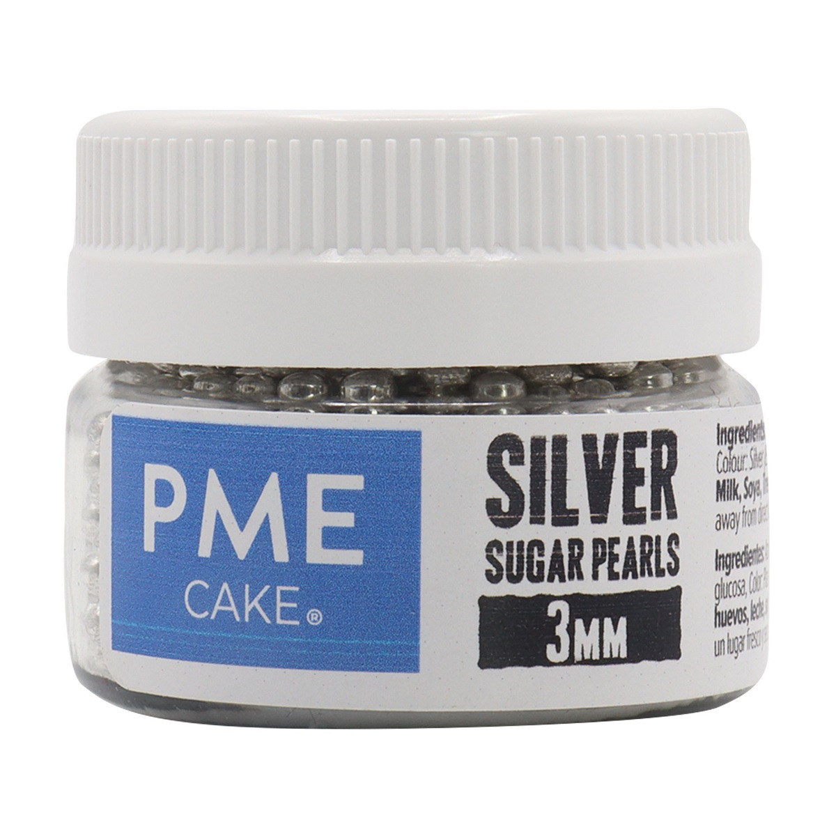 PME Sugar pearls Silver 2.3mm 25g