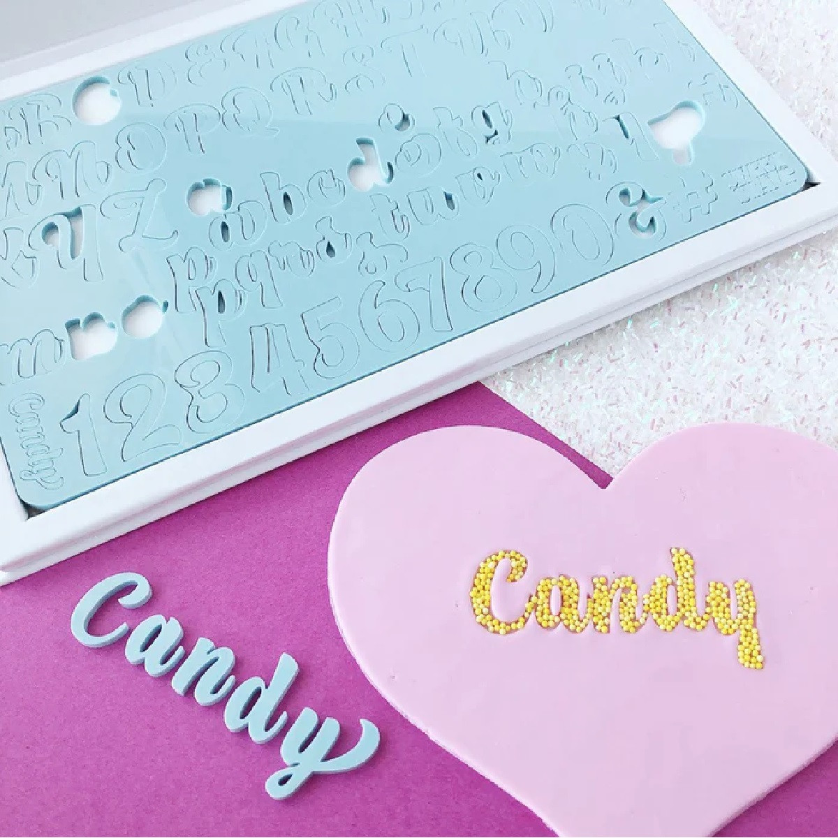 Sweet Stamp Candy Letters & Figures Set
