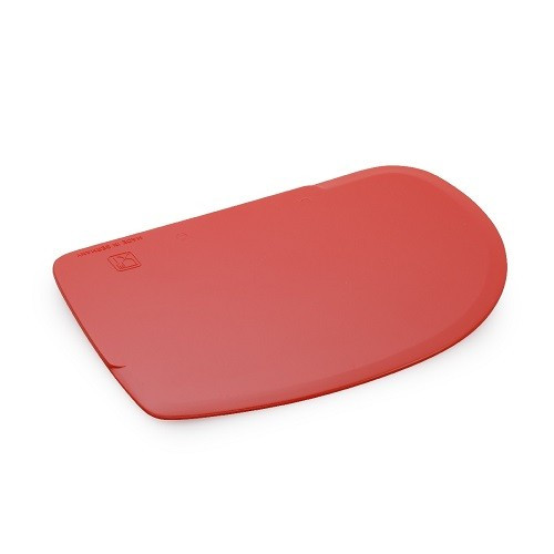 Dough Scraper Plastic Asymmetric Red 12x8.6cm