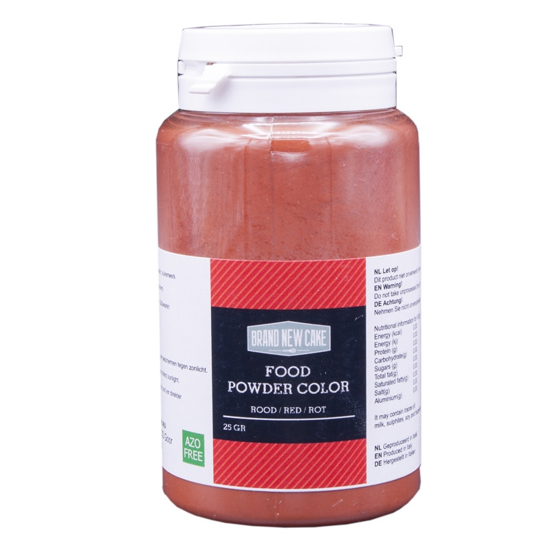 BrandNewCake Colouring Powder Red 25g (fat mass)
