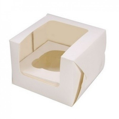 Cupcake Box 1 White (incl. tray with window) 3pcs.