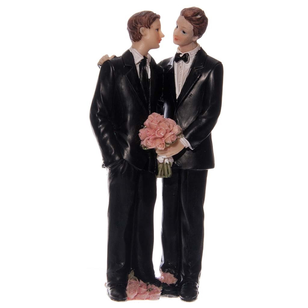 Cake topper Bridal Couple Men Polystone 15cm