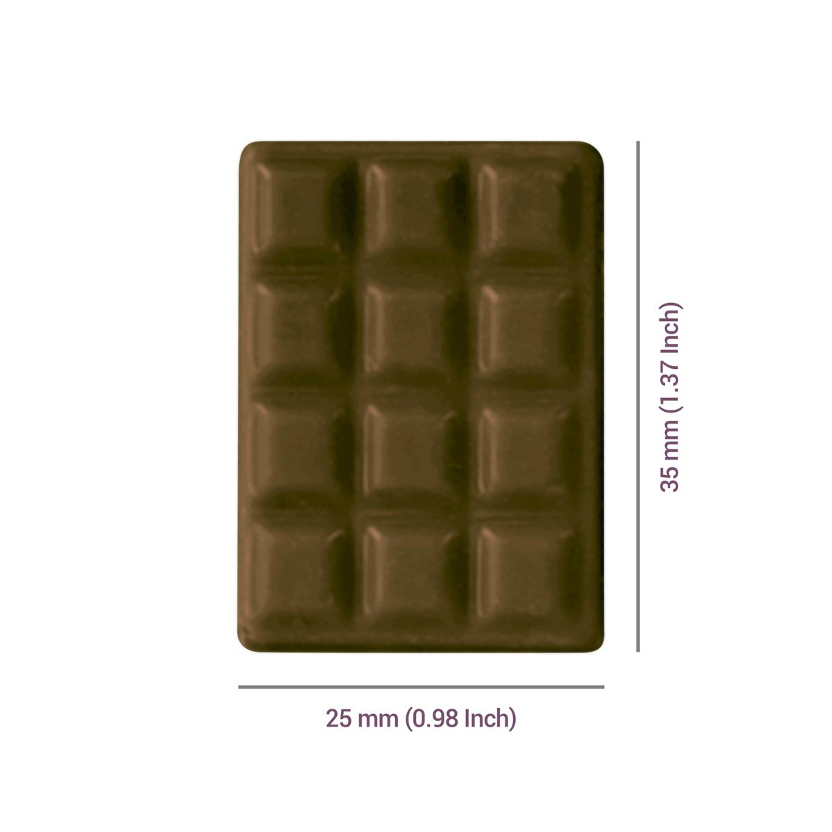 PME Chocolate Mould Mini Tablet (12x) 35x25mm