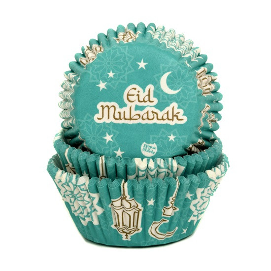 Cupcake Cups HoM Eid Mubarak 50x33mm. 50pcs.