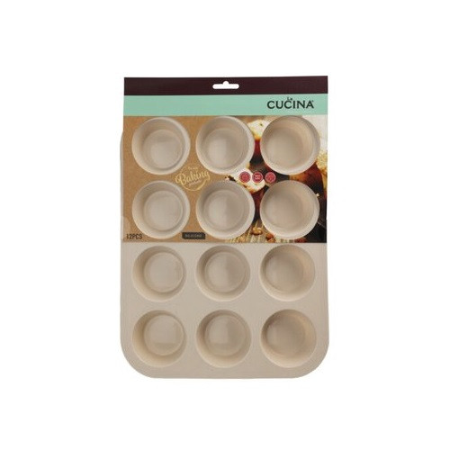 Muffin / Cupcake Silicone Baking Mould 12 pieces