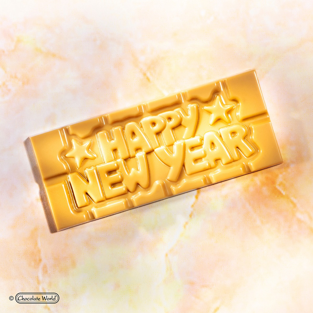 Chocolate World Tablet Happy New Year chocolate mould (4x)