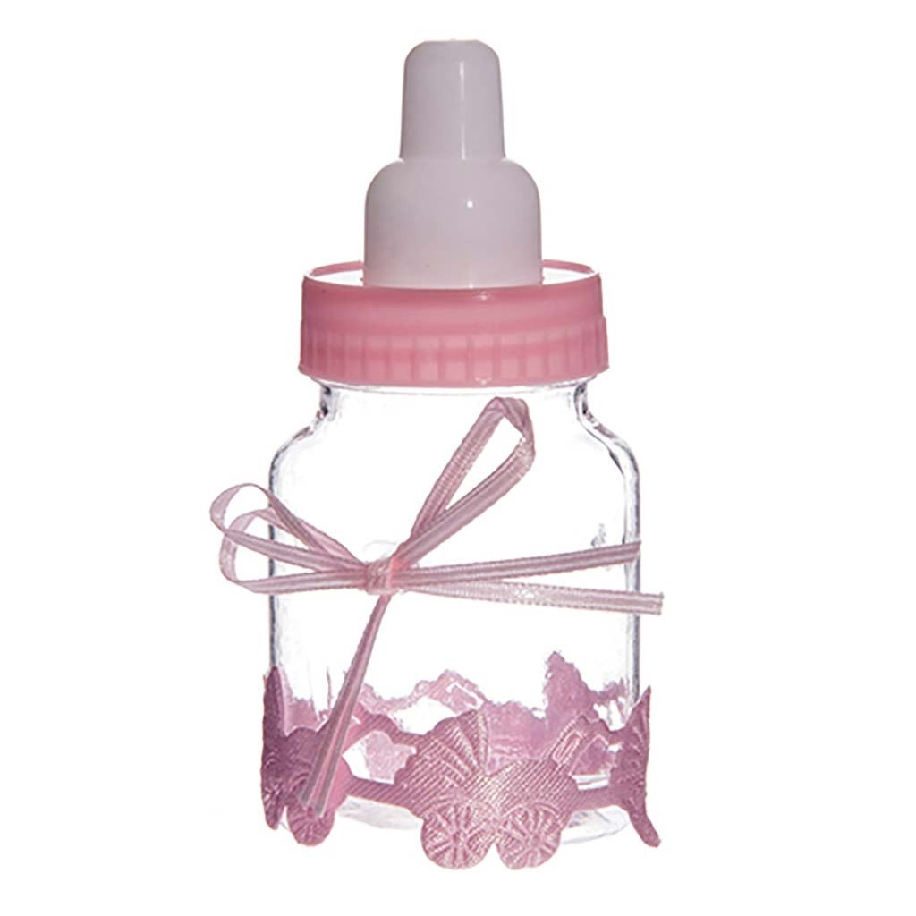 Cake decoration Baby Infant Bottle Pink 9cm