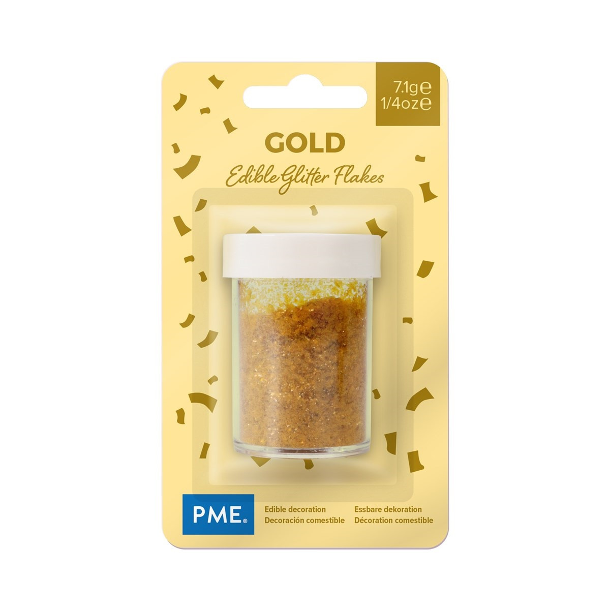 Glitter sprinkles PME Gold 7 grams