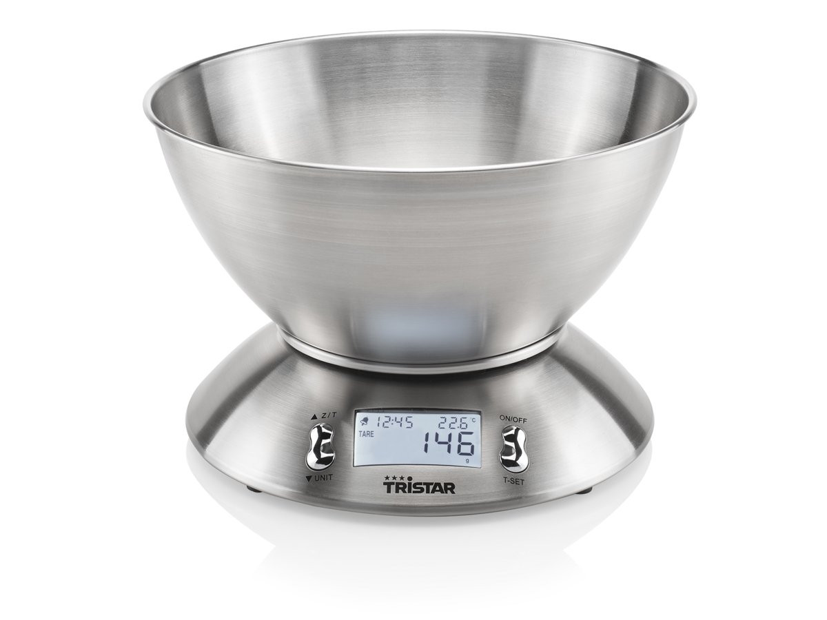 Tristar Kitchen Scales with Mixing Bowl 5kg