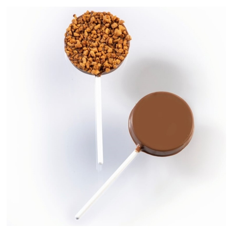Martellato Chocolate Mould Lollipop Round (5x) Ø50x9mm 2pcs