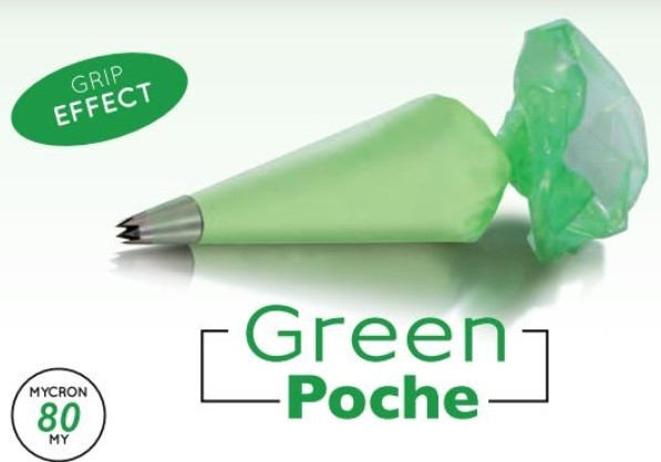 Martellato Disposable Piping Bag 40cm Green 100 pieces