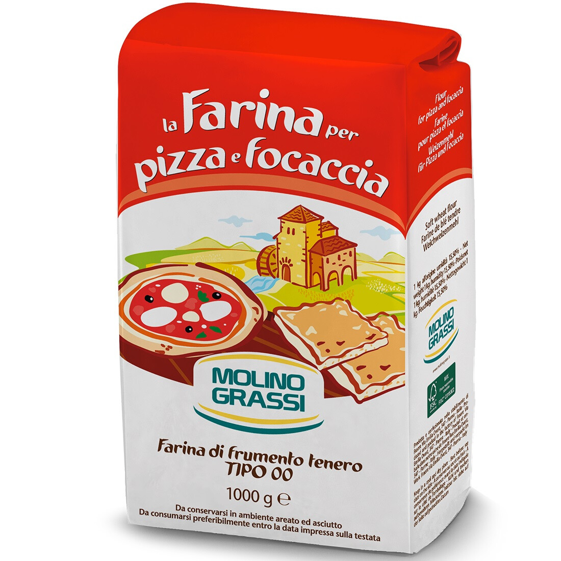 Italian Flour Farina Tipo 00 (Pizza-Focaccia) 1kg