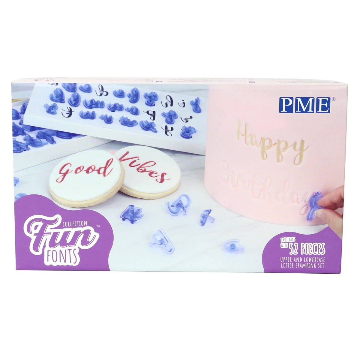 PME Text Stamp Set Fun Fonts - Collection 1