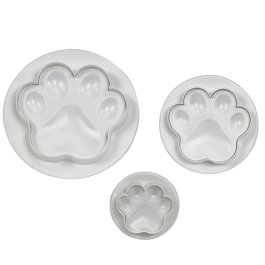 PME Plunger Cutter Dog Paw set/3