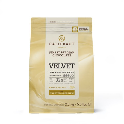 Callebaut Chocolate Callets White Velvet (less sweet) 2.5kg